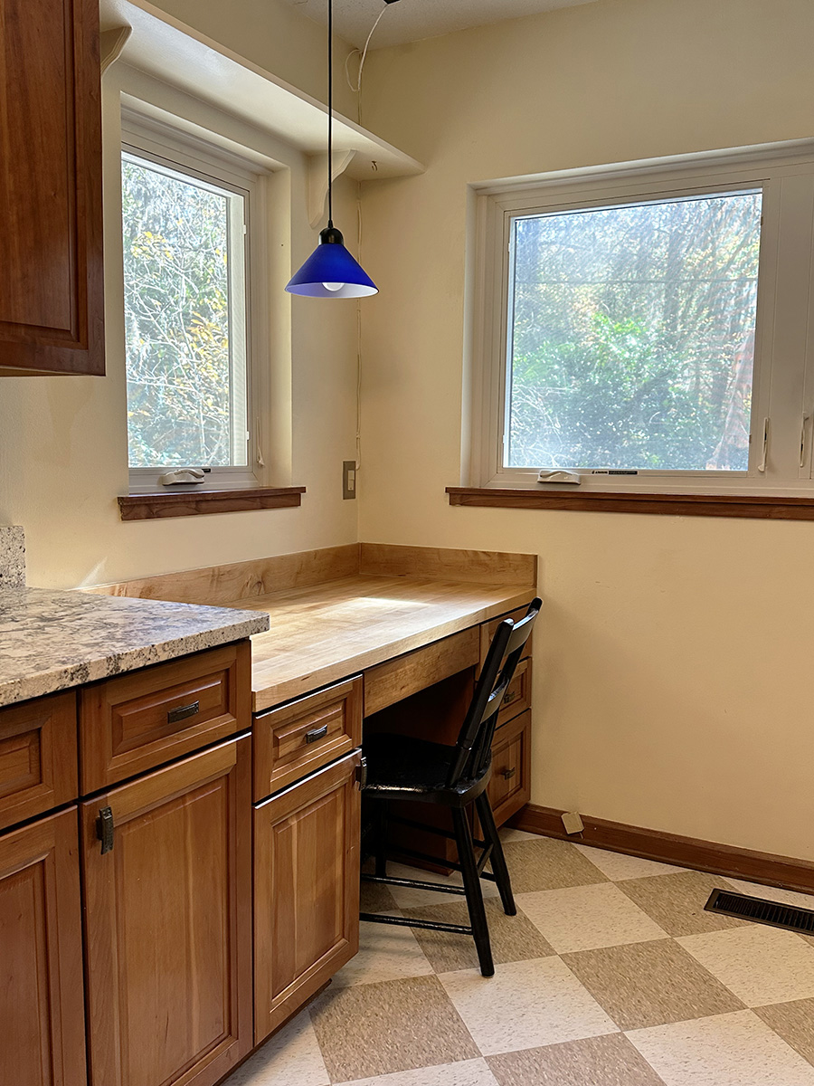Photo of kitchen desk